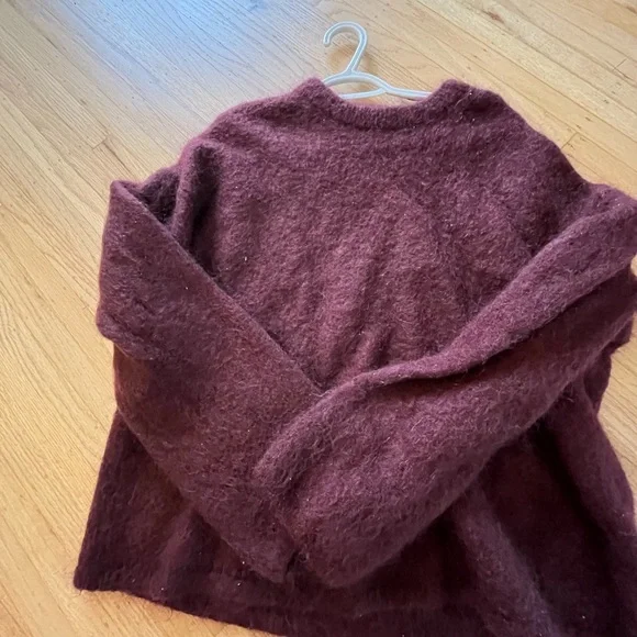 H&M Deep Red Crew Neck Sweater - Picture 2 of 3